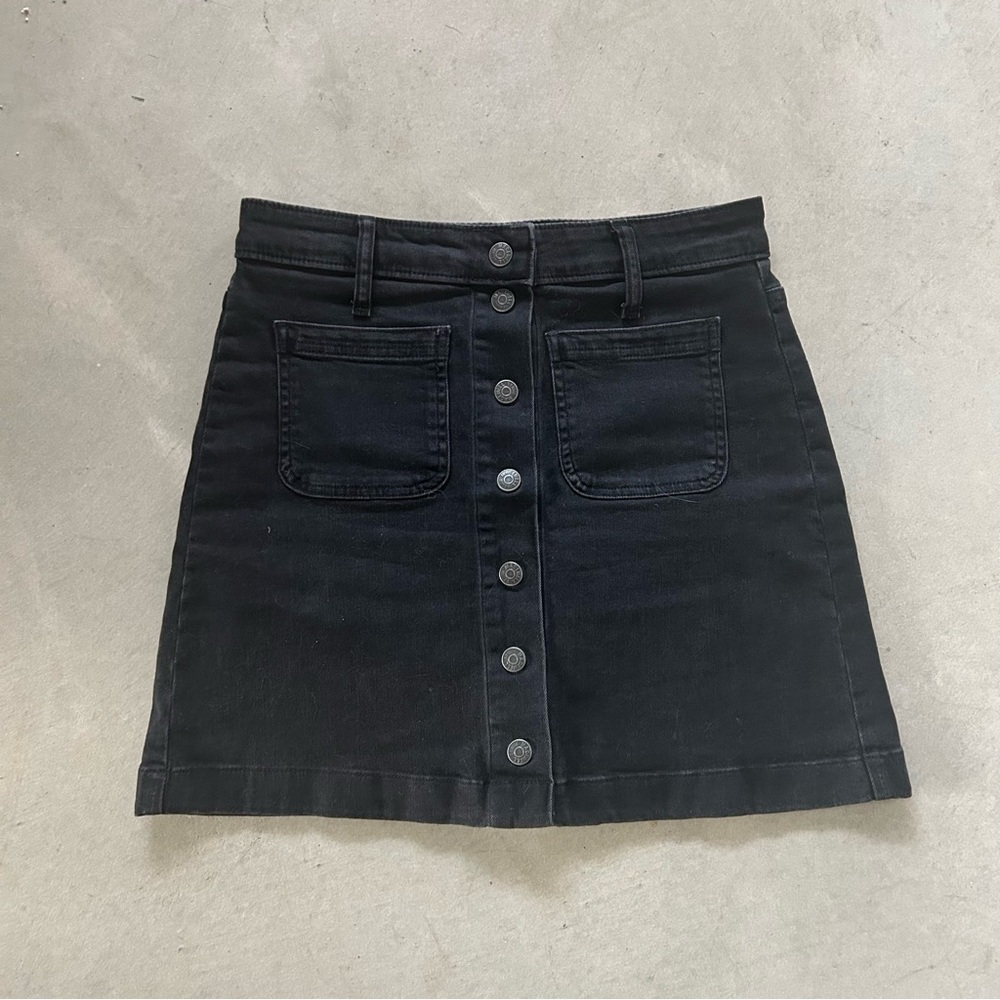 Madewell denim mini skirt